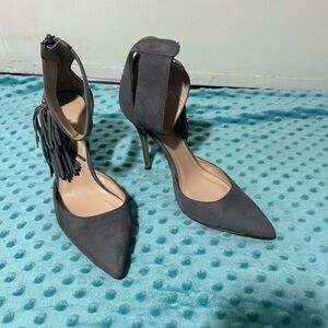 J. Crew Gray Women's Heels with Fringe